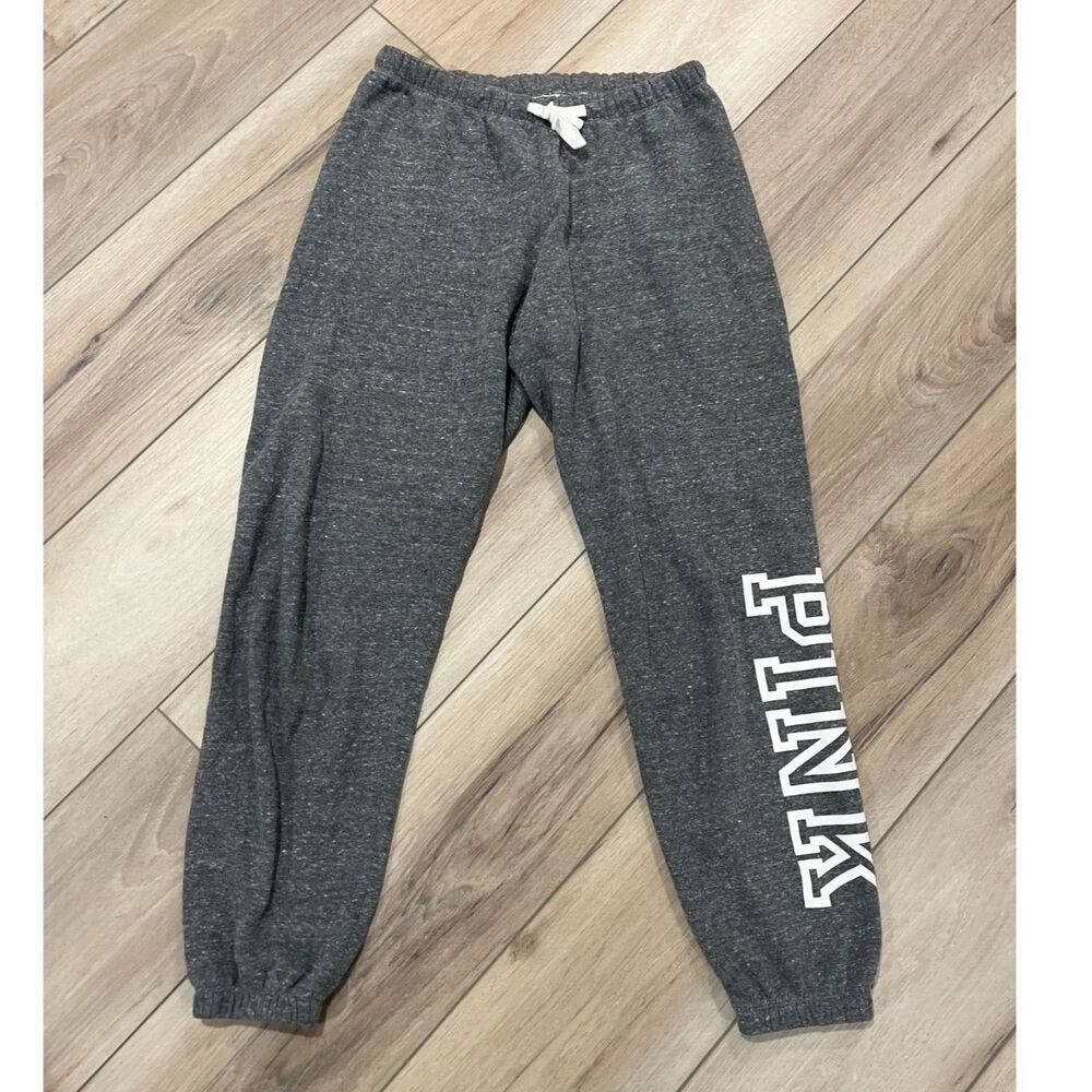 Victoria's Secret PINK Gray Sweatpants Joggers Comfy PJ Women S
